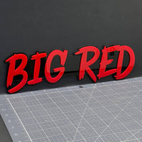 1pcs BIG RED 3D Emblem Badge Multicolor Acrylic Custom Car Fender Tailgate Decal