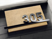 Door number Sign for Hotel Signage made of wood & acrylic Room Number Sign