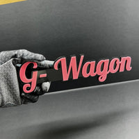 2x G-Wagon Black 3D Emblems – Mercedes G-Class Badge Set – Side Fender Logo G63