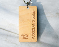 Personalized keychain for hotels - customized key holder with hotel name