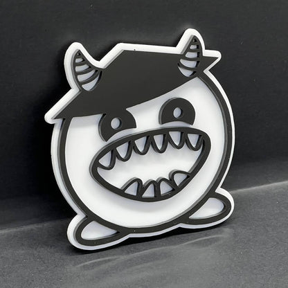 Custom LOGO company Emblem – Acrylic Car Badge w/ Your Text MULTICOLOR