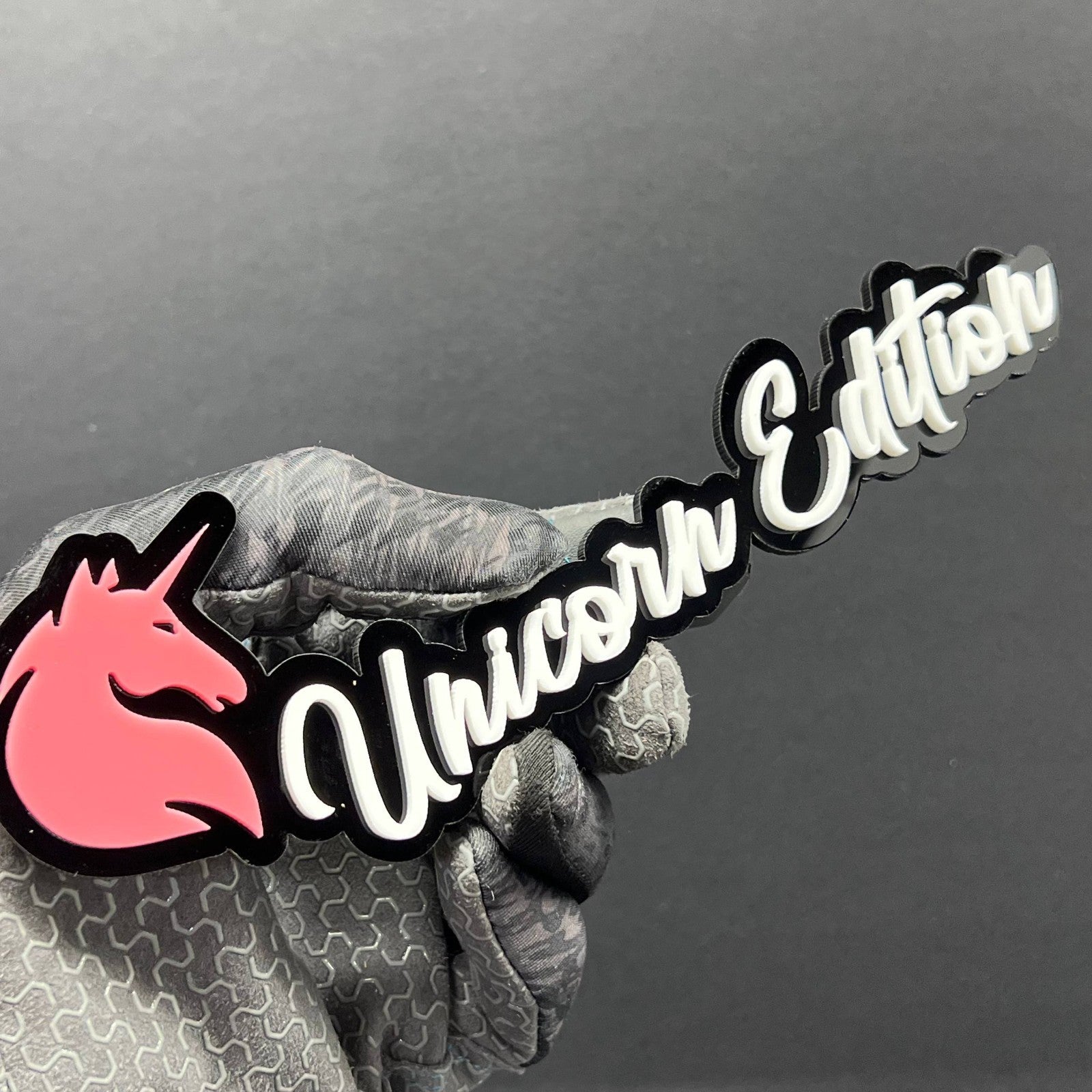 1pc Unicorn Edition Multicolor Emblem 3D Acrylic Car, SUV & Truck Badge Sticker