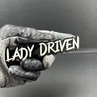 1PC Lady Driven 3D Emblem – Custom Fender or Tailgate Badge for Car SUV or Truck