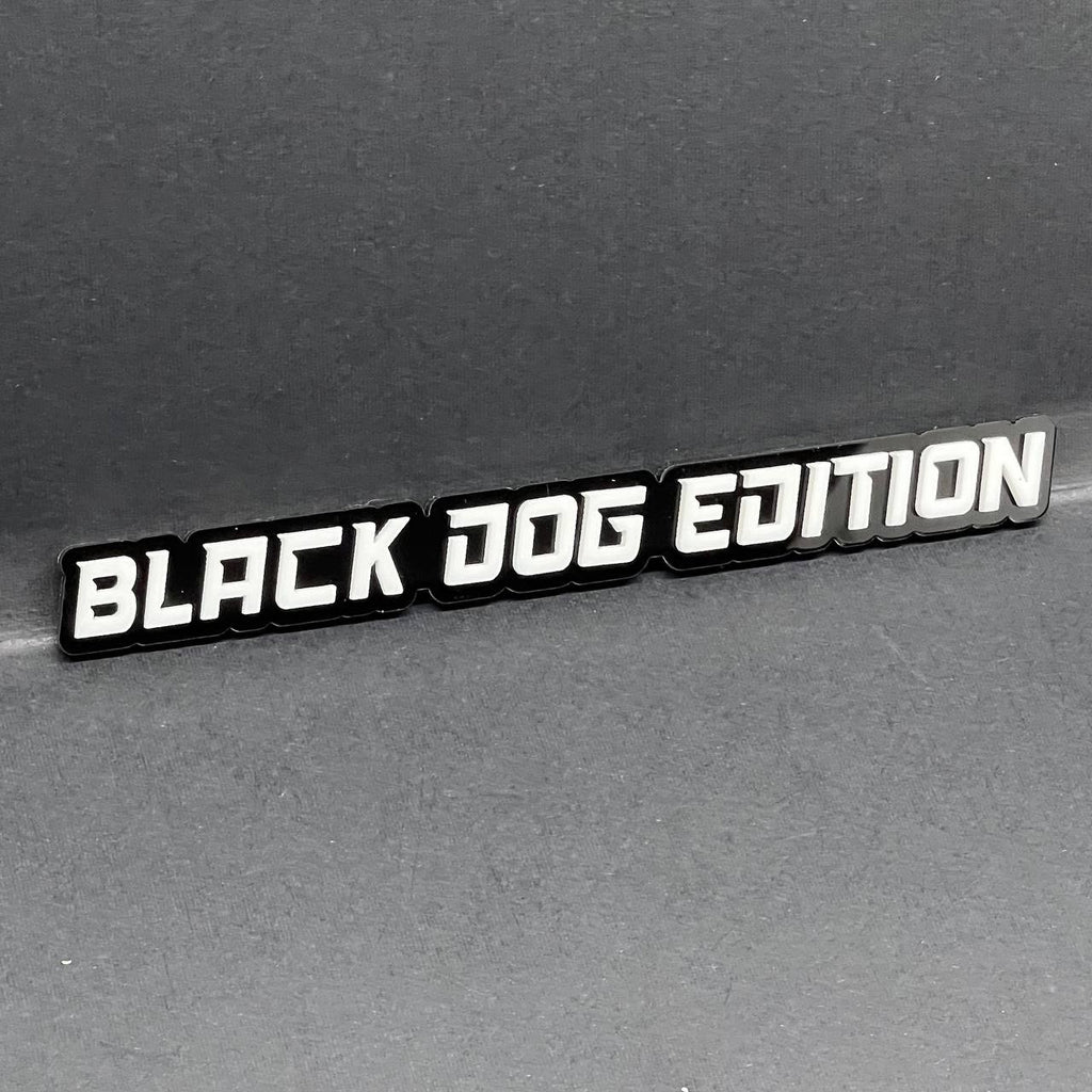 1PC BLACK DOG EDITION Emblem Multicolor Custom Badge Sticker for Car SUV TRUCK