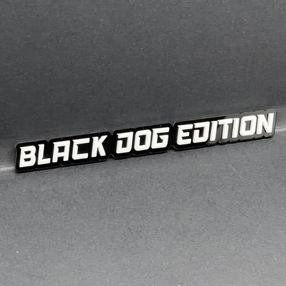 1PC BLACK DOG EDITION Emblem Multicolor Custom Badge Sticker for Car SUV TRUCK