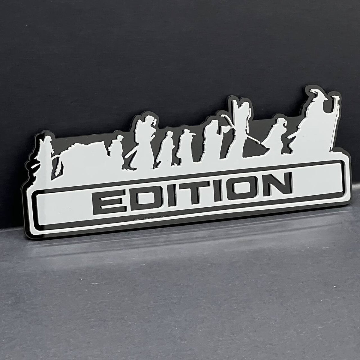 1PC LOTR Grey Edition Emblem Car Badges Badass 3D Sticker LOTR  Decal Multicolor