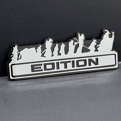 1PC LOTR Grey Edition Emblem Car Badges Badass 3D Sticker LOTR  Decal Multicolor