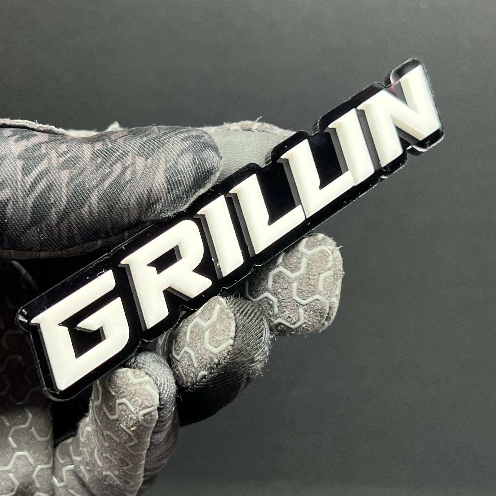 1PC GRILLIN Badge – 3D Multicolor Acrylic Car Truck SUV Fender & Tailgate Emblem