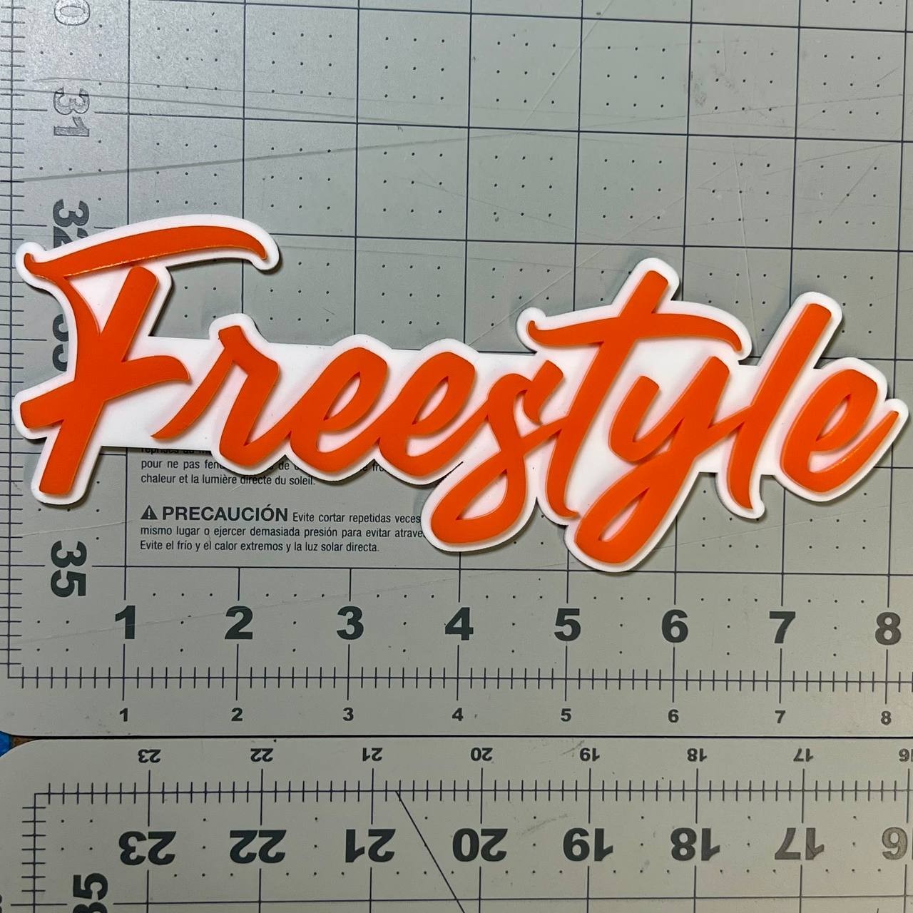 1PC FREESTYLE Logo Emblem – Multicolor 3D Acrylic Car & SUV Decal
