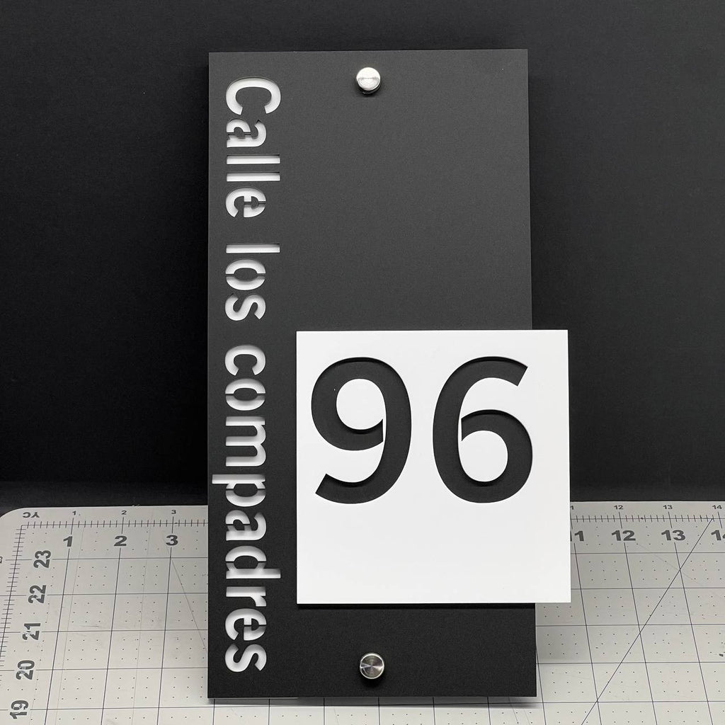 Custom House Number Sign – Modern 3D Outdoor Address Plaque for Home