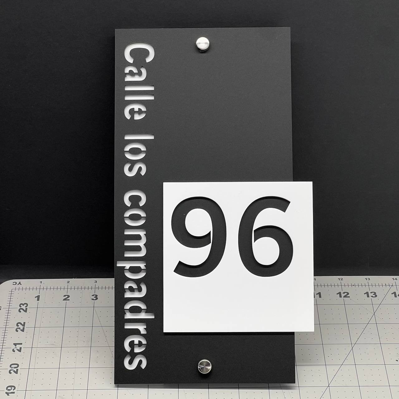 Custom House Number Sign – Modern 3D Outdoor Address Plaque for Home