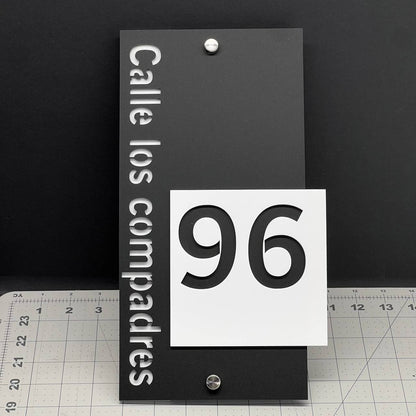 Custom House Number Sign – Modern 3D Outdoor Address Plaque for Home