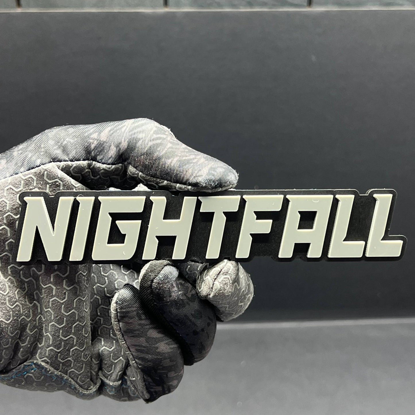 1PCS NIGHTFALL Emblem – Custom 3D Multicolor Acrylic Car Exterior Badge