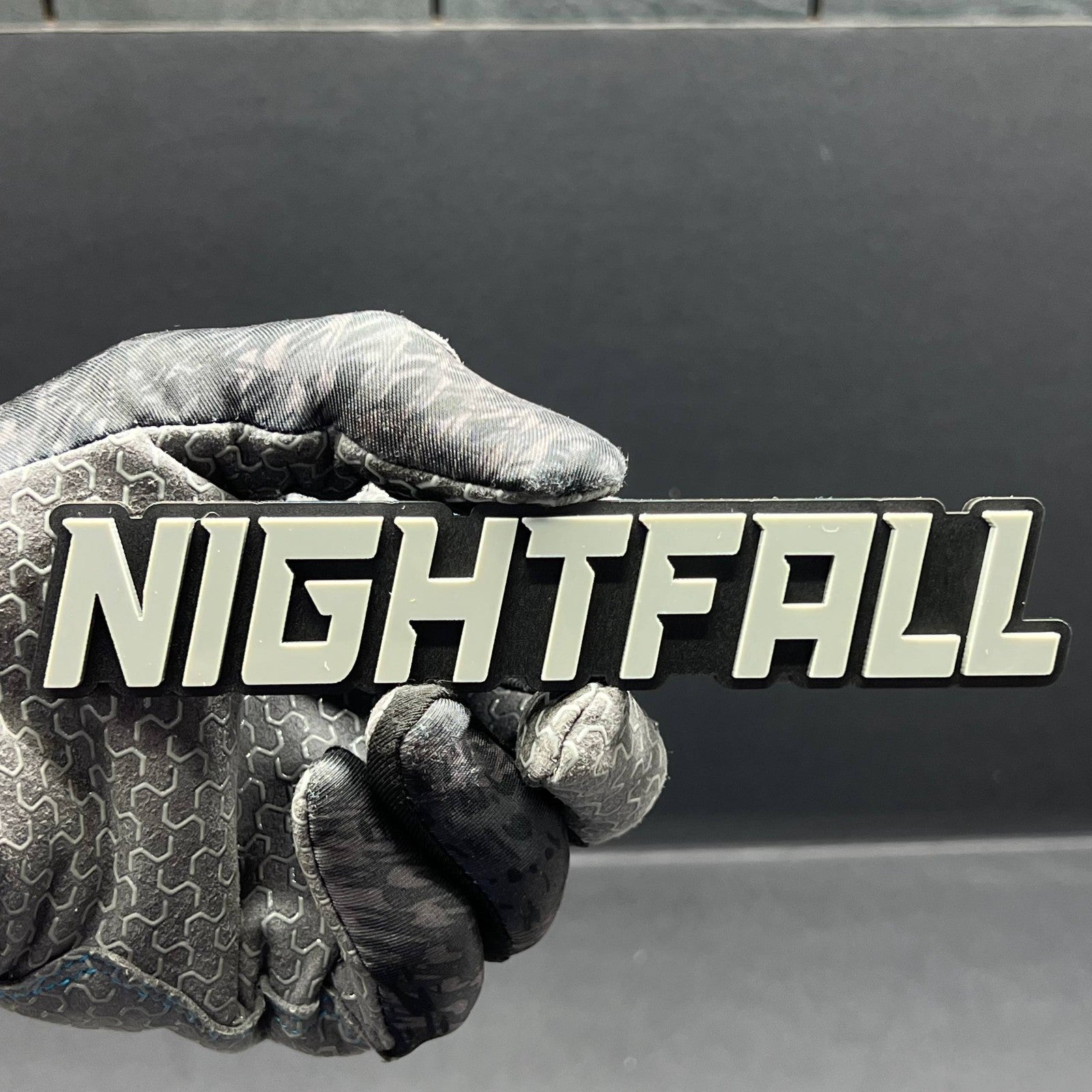 1PCS NIGHTFALL Emblem – Custom 3D Multicolor Acrylic Car Exterior Badge