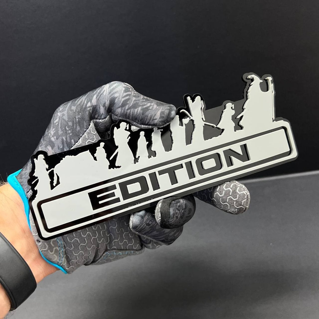 1PC LOTR Grey Edition Emblem Car Badges Badass 3D Sticker LOTR  Decal Multicolor