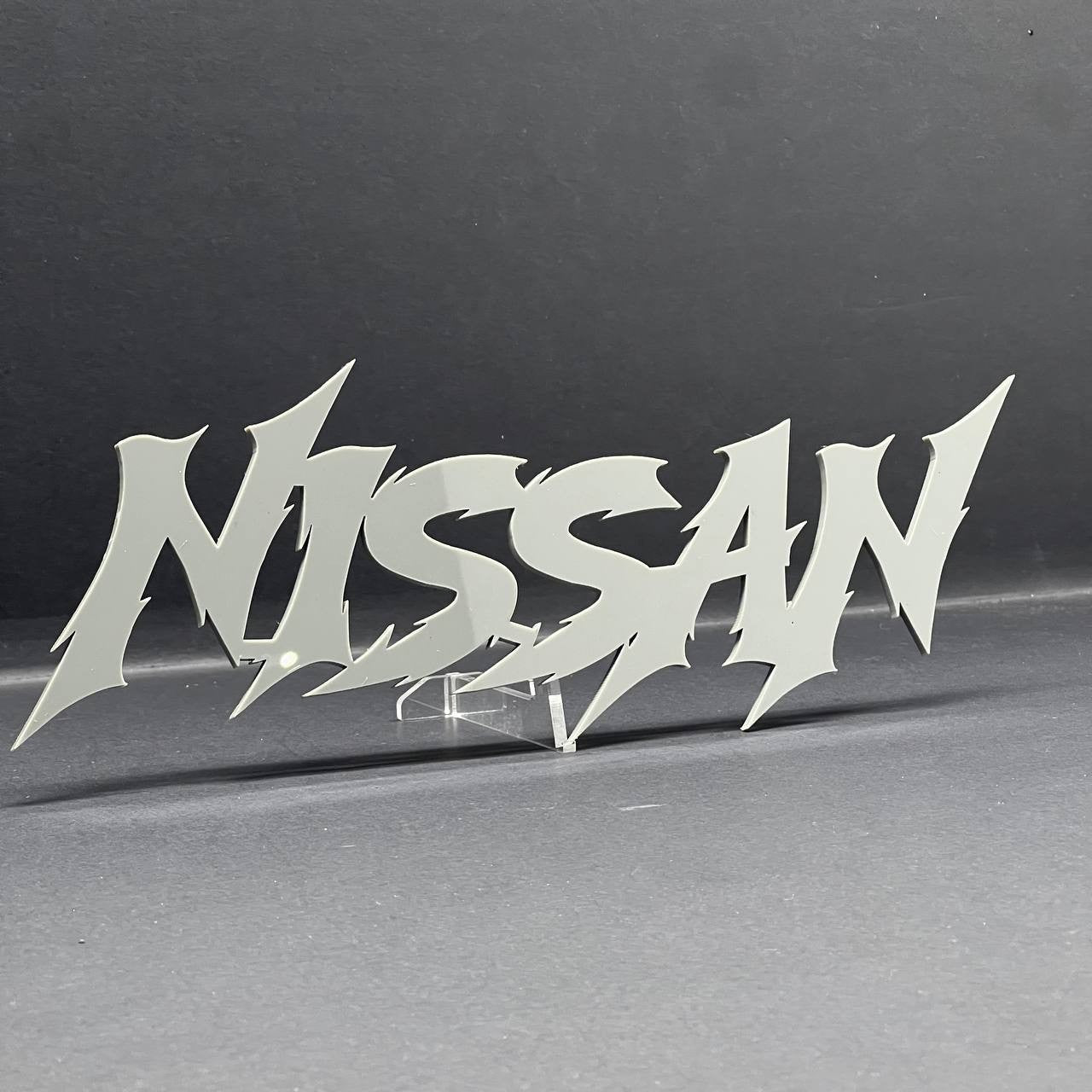 1PC Nissan Emblem – Multicolor Acrylic Car Exterior Fender Tailgate Badge Sticke
