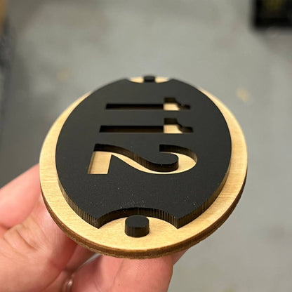 Door Sign House Numbers Laser Cut Custom House Numbers Address Plaques 3d