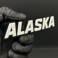 1PC ALASKA Emblem – 3D Acrylic Multicolor Badge for Car, Truck, or SUV
