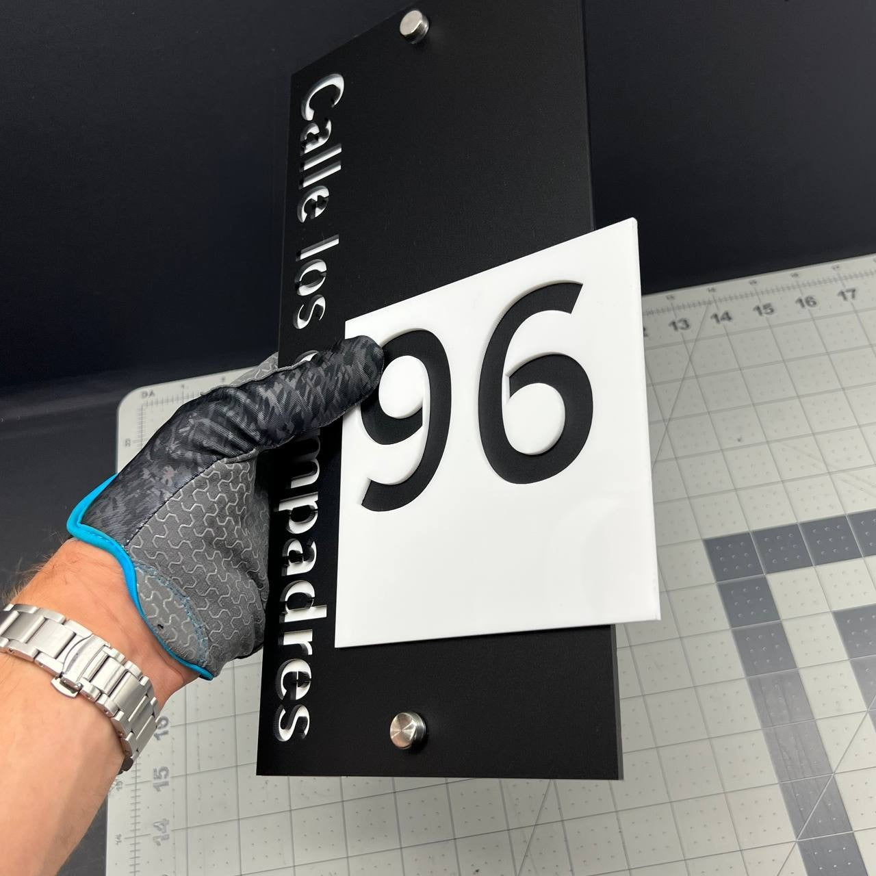 Custom House Number Sign – Modern 3D Outdoor Address Plaque for Home