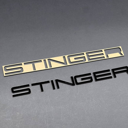 1PC STINGER Black Emblem – 3D Acrylic Fender or Trunk Badge for KIA STINGER