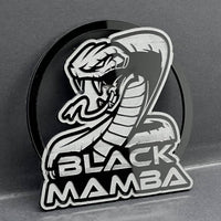 1pc Black Mamba Logo Emblem Rare 3D Acrylic Fender & Trunk Badge for Muscle Cars