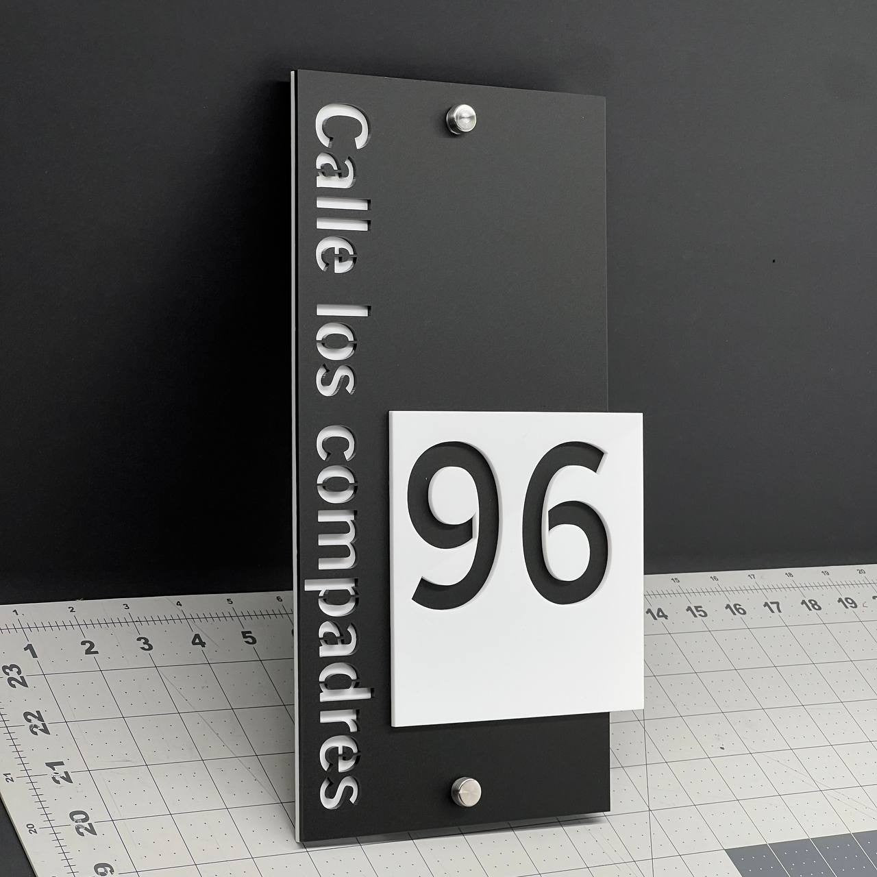 Custom House Number Sign – Modern 3D Outdoor Address Plaque for Home