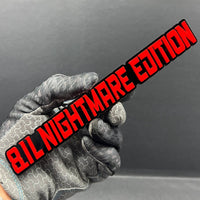 1PC 8.1L NIGHTMARE Emblem – 3D Multicolor Acrylic Fender & Trunk Badge