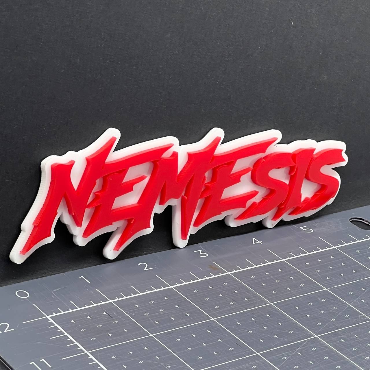 1PC NEMESIS Emblem – 3D Acrylic Multicolor Fender or Tailgate Car Badge Decal