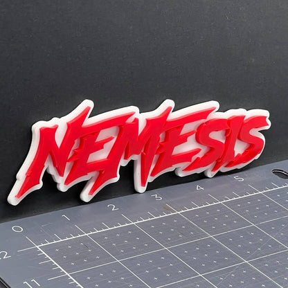 1PC NEMESIS Emblem – 3D Acrylic Multicolor Fender or Tailgate Car Badge Decal