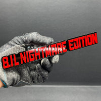 1PC 8.1L NIGHTMARE Emblem – 3D Multicolor Acrylic Fender & Trunk Badge
