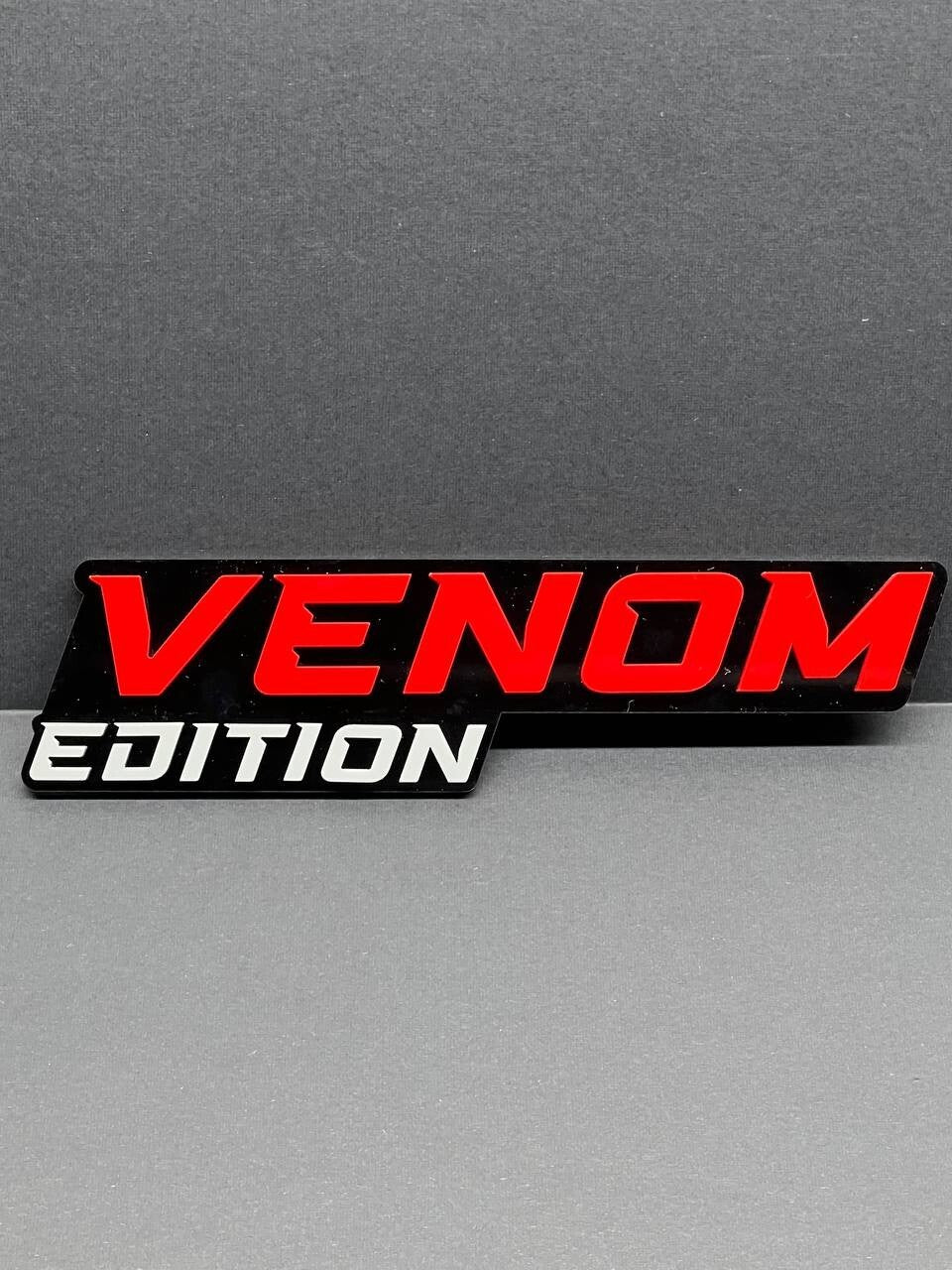 1PCS Red Venom Edition Emblem Car Badges Badass 3D Sticker Decal Multicolor