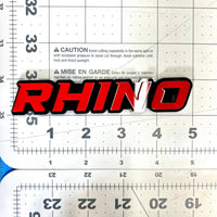1PC Rhino Emblem – 3D Multicolor Acrylic Car & Truck Fender Badge Decal