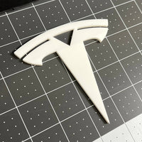 2PCS Tesla Emblems – Custom 3D Multicolor Acrylic Fender & Trunk Badges