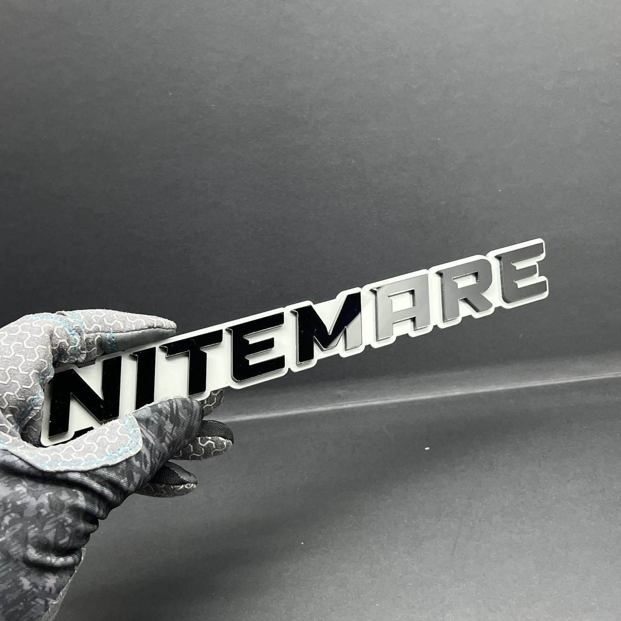 1PC NITEMARE 3D Emblem Custom Badge Sticker for Car SUV TRUCK