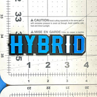 1pc HYBRID 3D Emblem – Custom Multicolor Acrylic Car Fender & Tailgate Badge