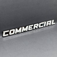 1PC COMMERCIAL Emblem – Durable 3D Multicolor Acrylic Car & Truck Badge