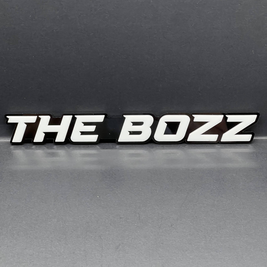 1PC THE BOZZ Badge – Custom 3D Multicolor Acrylic Car Fender & Tailgate Sticker