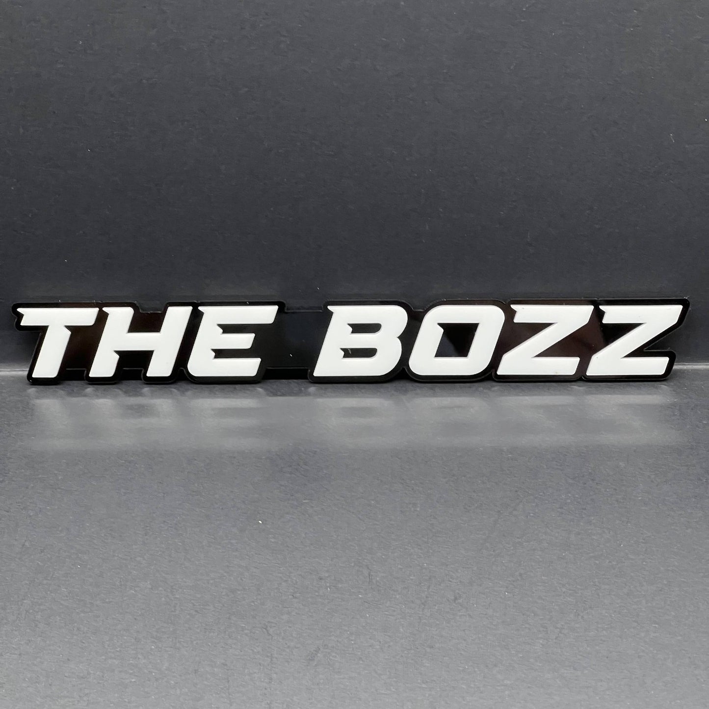 1PC THE BOZZ Badge – Custom 3D Multicolor Acrylic Car Fender & Tailgate Sticker