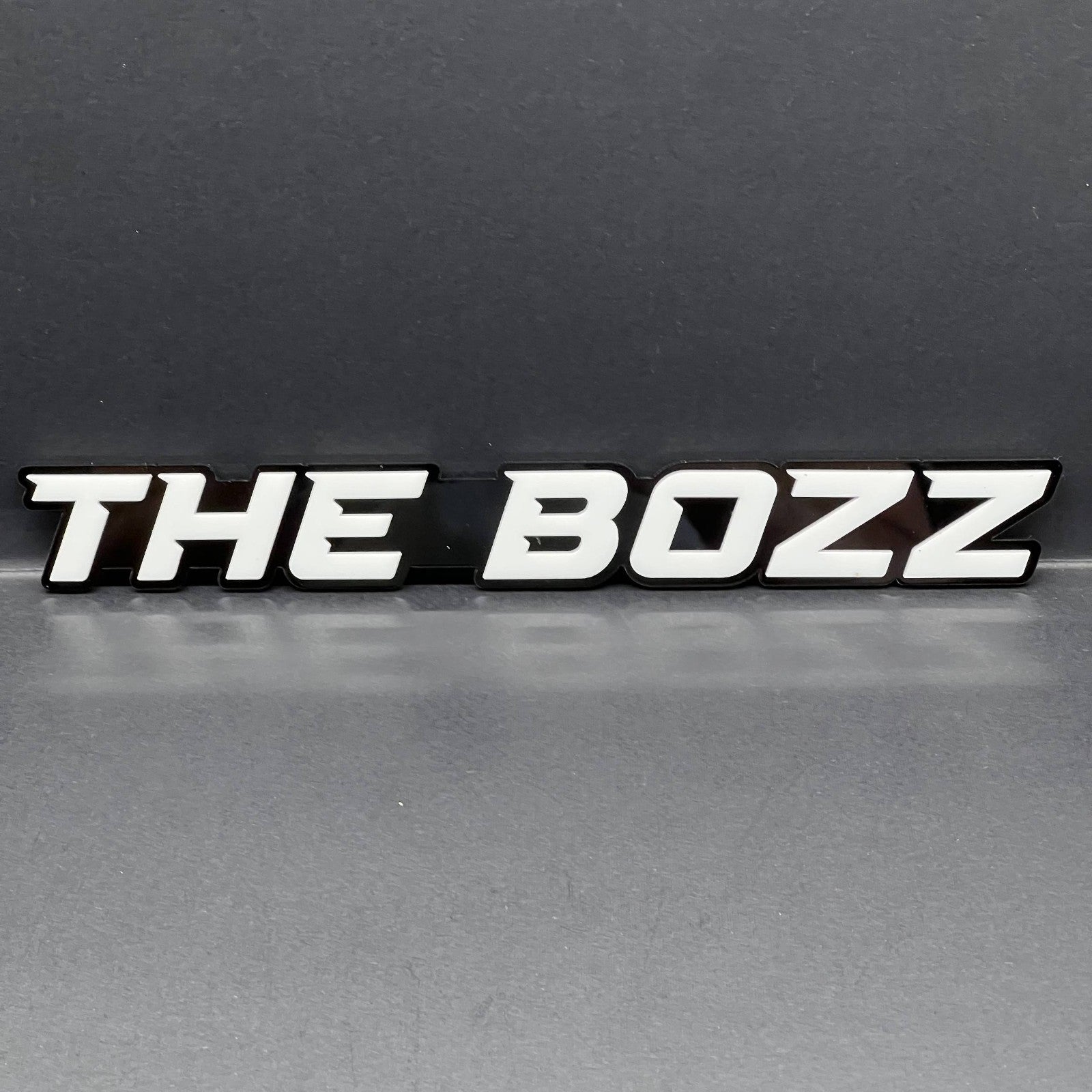 1PC THE BOZZ Badge – Custom 3D Multicolor Acrylic Car Fender & Tailgate Sticker
