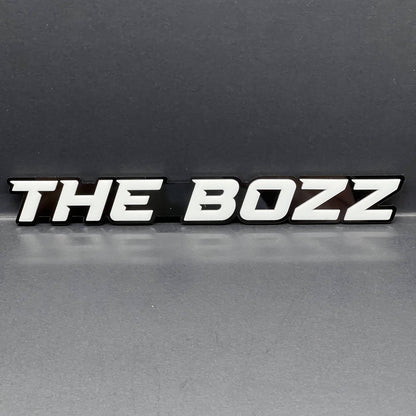 1PC THE BOZZ Badge – Custom 3D Multicolor Acrylic Car Fender & Tailgate Sticker