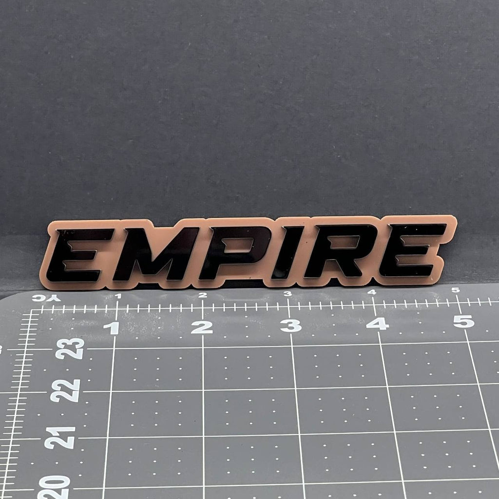 1PC EMPIRE Emblem – Multicolor 3D Acrylic Fender or Tailgate Car Badge Decal