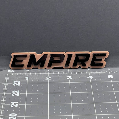 1PC EMPIRE Emblem – Multicolor 3D Acrylic Fender or Tailgate Car Badge Decal