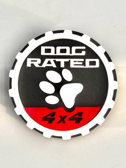 2PCS Jeep Wrangler 392 Fender DOG RATED 4x4 Trail Rated Emblem