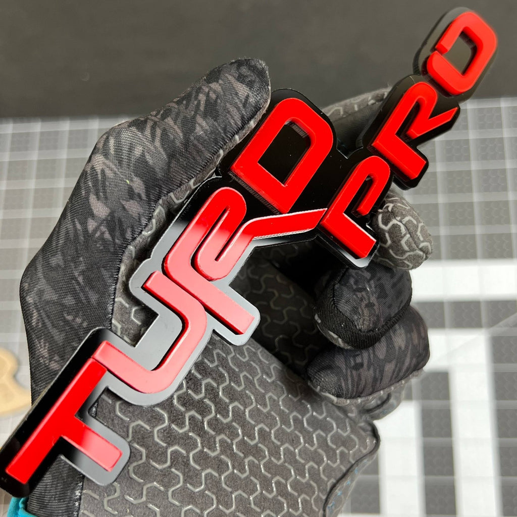 1PC TRD PRO Emblem – Durable 3D Acrylic Multicolor Fender & Tailgate Badge