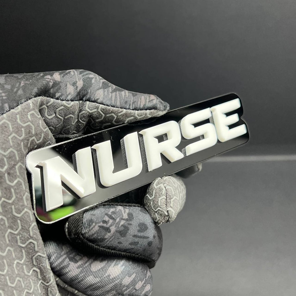 1PC NURSE Emblem – Acrylic Tailgate or Fender Badge for Car, SUV, Truck