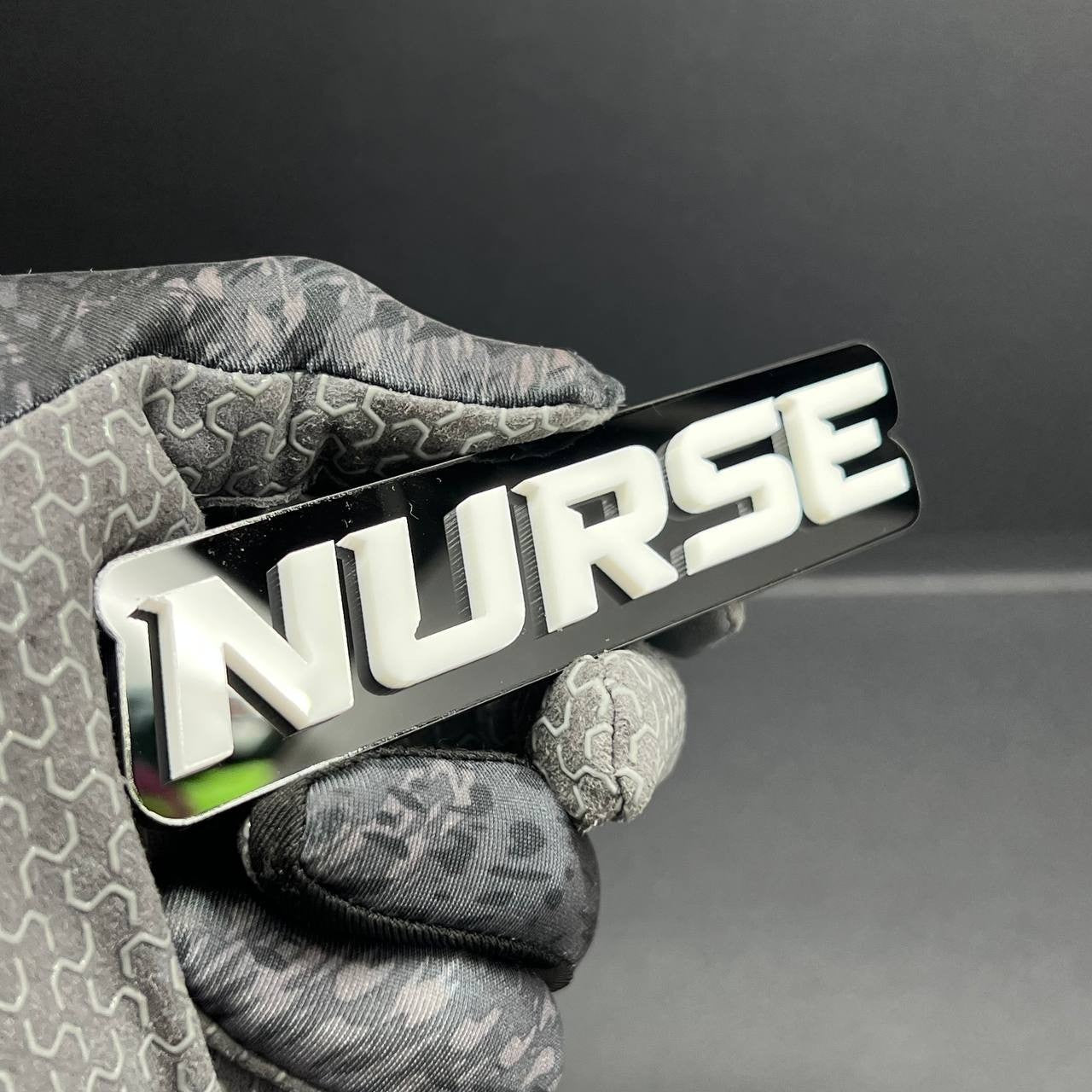 1PC NURSE Emblem – Acrylic Tailgate or Fender Badge for Car, SUV, Truck