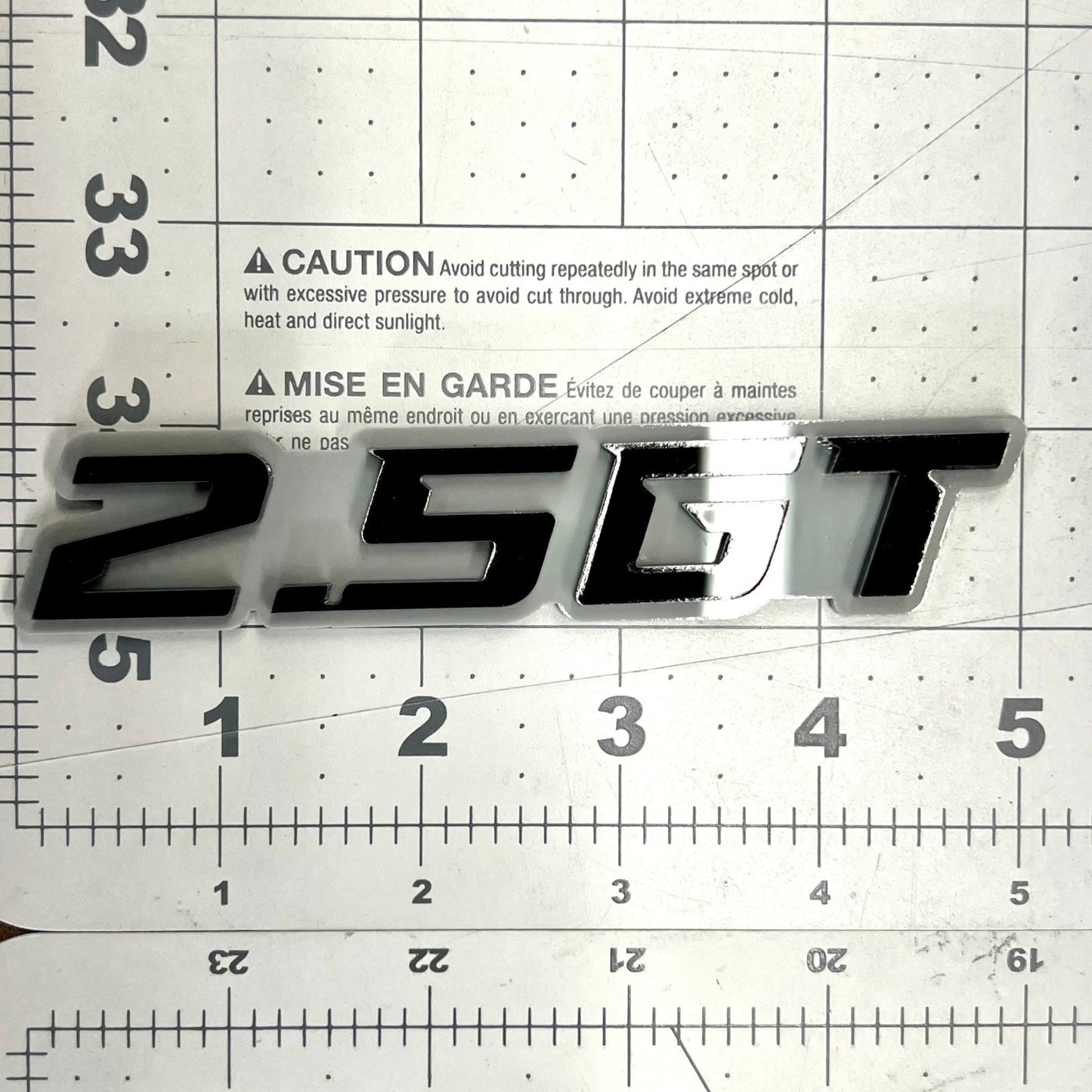 2.5 GT Multicolor 3D Emblem – Durable Acrylic Badge for SUBARU Vehicles