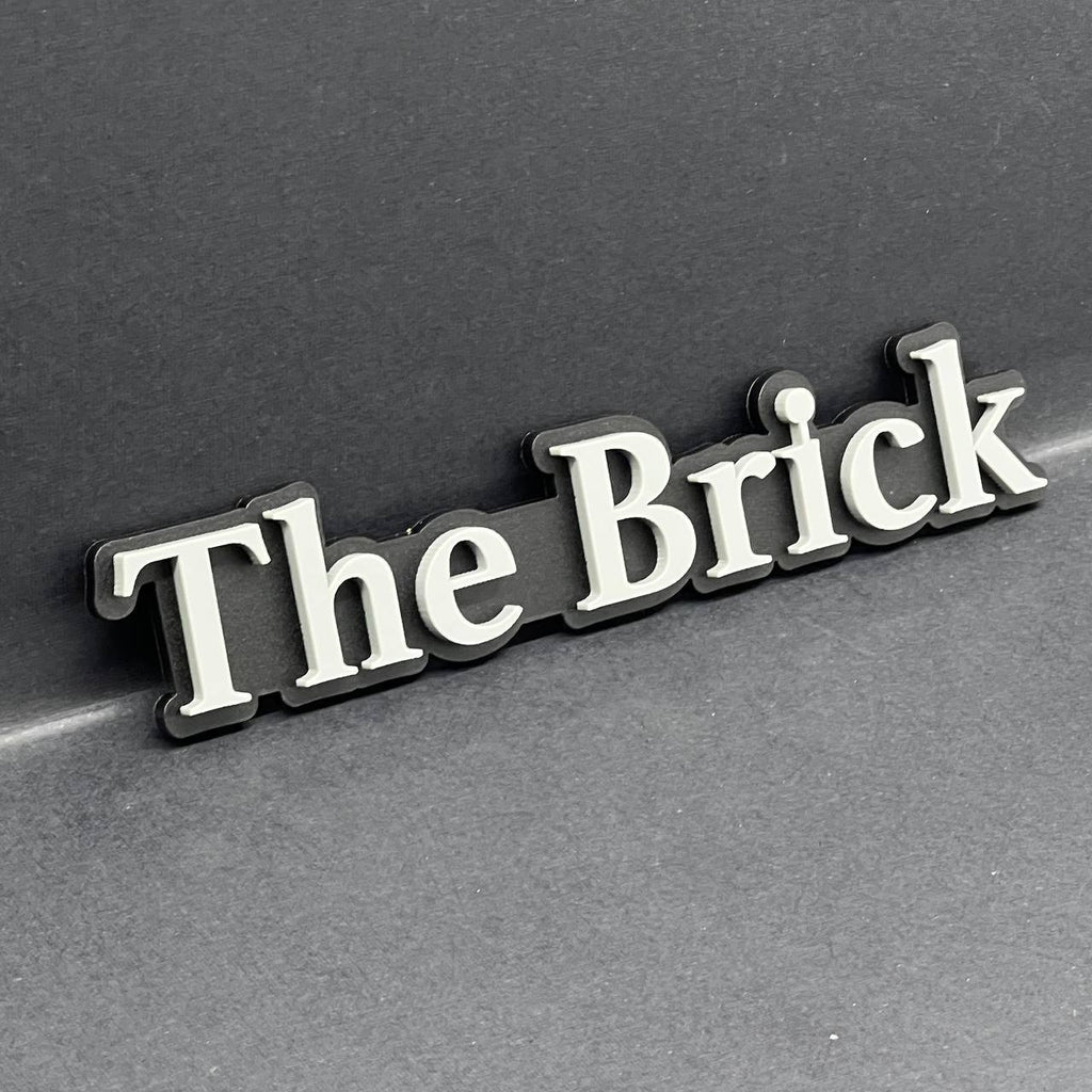 1PC The Brick Emblem – 3D Multicolor Acrylic Car & SUV Fender Badge
