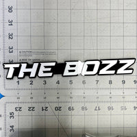 1PC THE BOZZ Badge – Custom 3D Multicolor Acrylic Car Fender & Tailgate Sticker