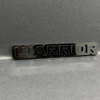 1PC Warrior Logo Emblem Custom Acrylic 3D Car Badge Decal for SUV Truck, Fender
